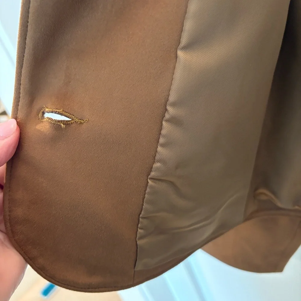 Abercrombie & Fitch Tan Short Jacket Ladies XL - Picture 6 of 10